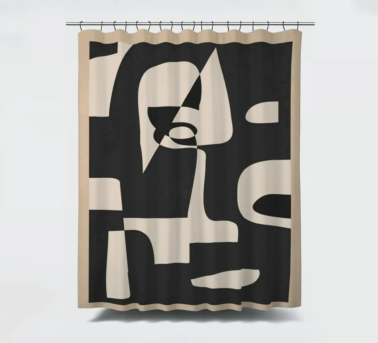 Modern Abstract Minimal Art 1 Duschvorhang von Nadjaa