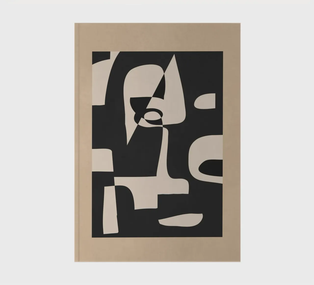 Modern Abstract Minimal Art 1 notebook by Nadjaa