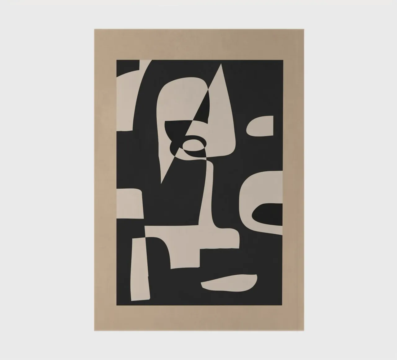 Modern Abstract Minimal Art 1 notebook by Nadjaa