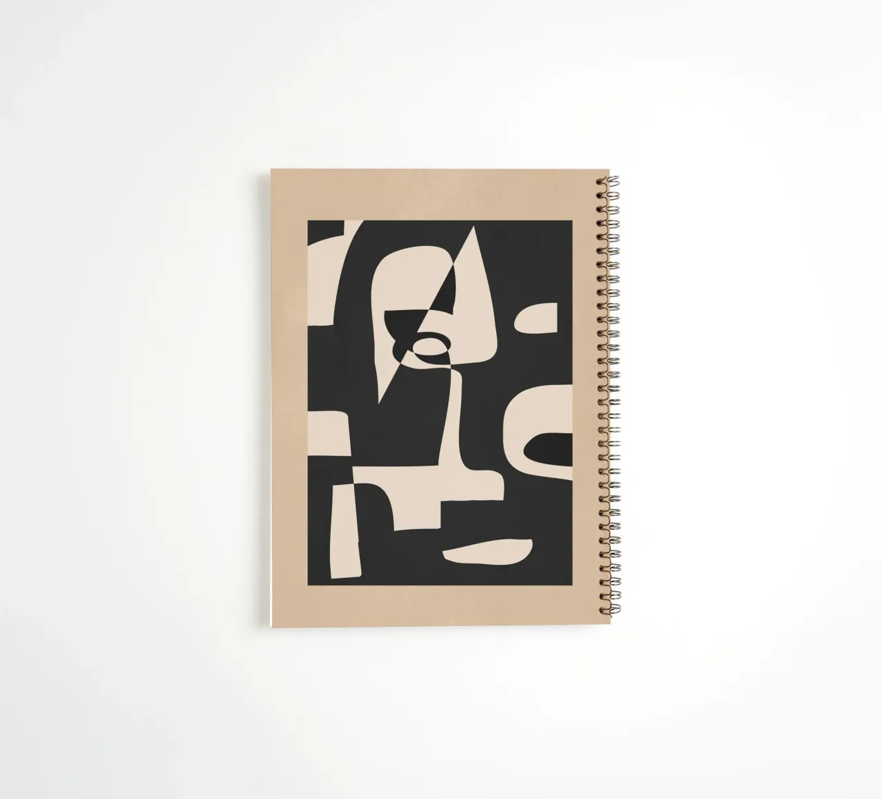 Modern Abstract Minimal Art 1 spiral notebook by Nadjaa