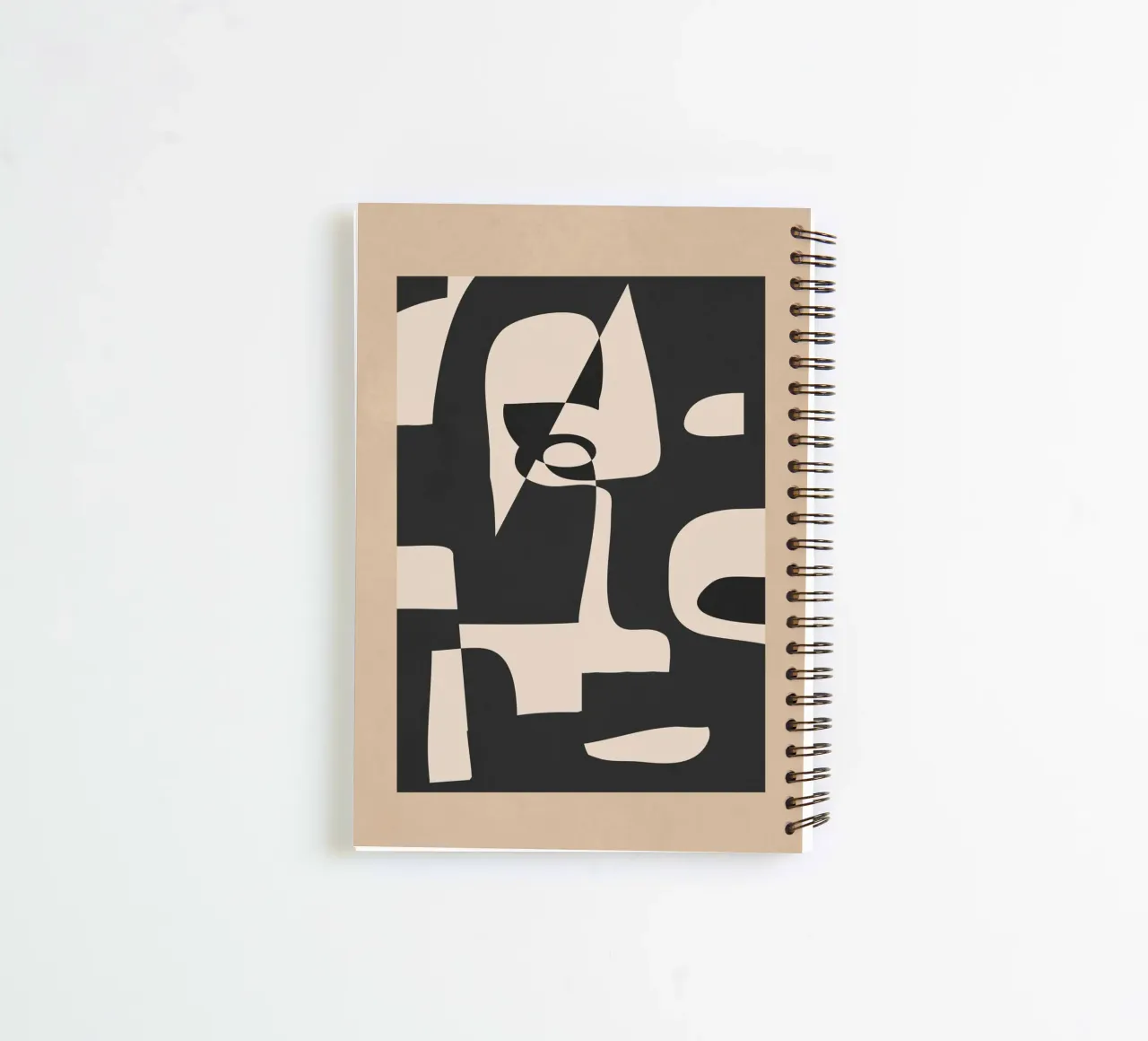 Modern Abstract Minimal Art 1 spiral notebook by Nadjaa