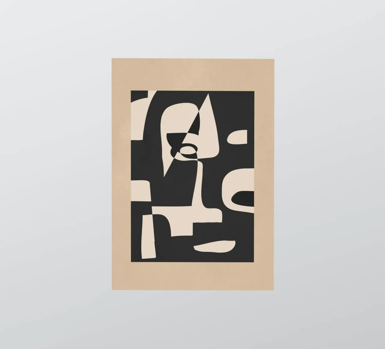 Modern Abstract Minimal Art 1 pegatina de Nadjaa