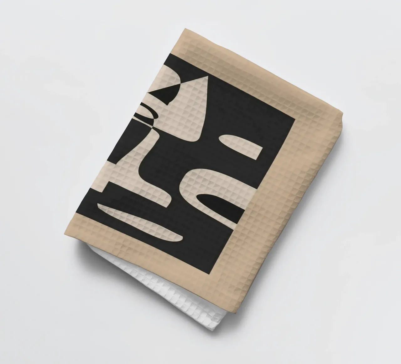 Modern Abstract Minimal Art 1 theedoek van Nadjaa