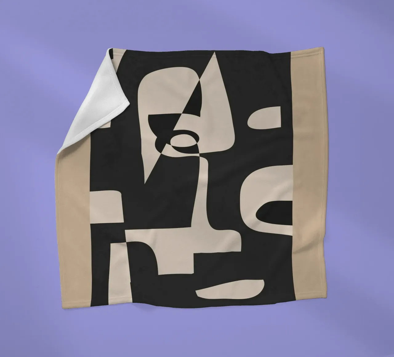 Modern Abstract Minimal Art 1 plaid polaire de Nadjaa