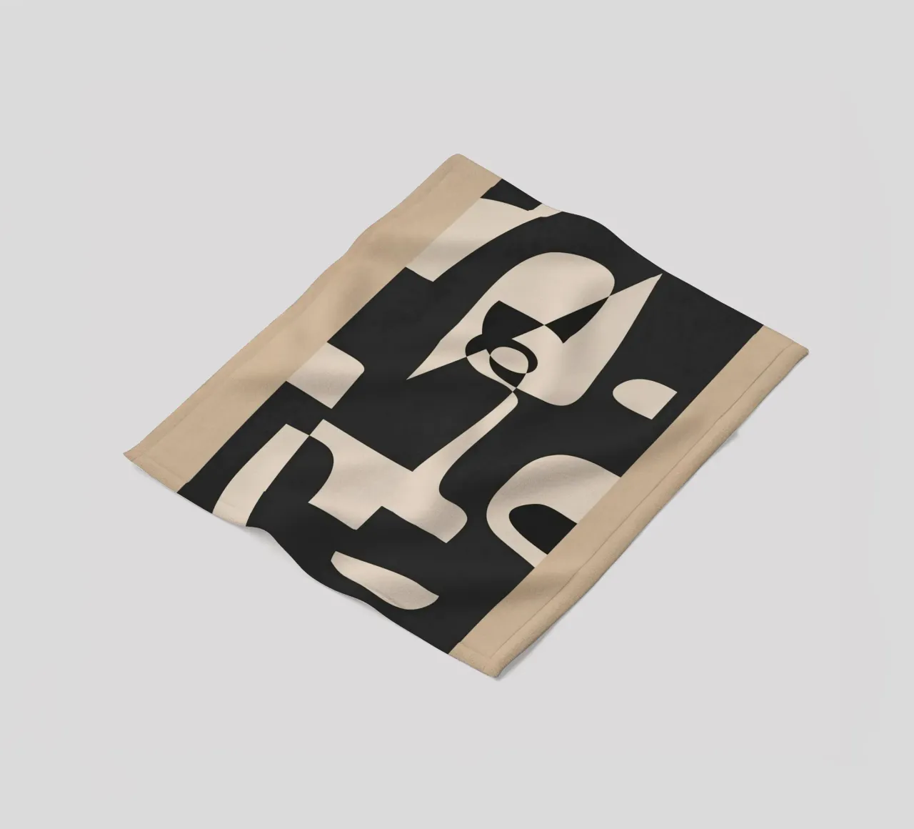 Modern Abstract Minimal Art 1 plaid polaire de Nadjaa