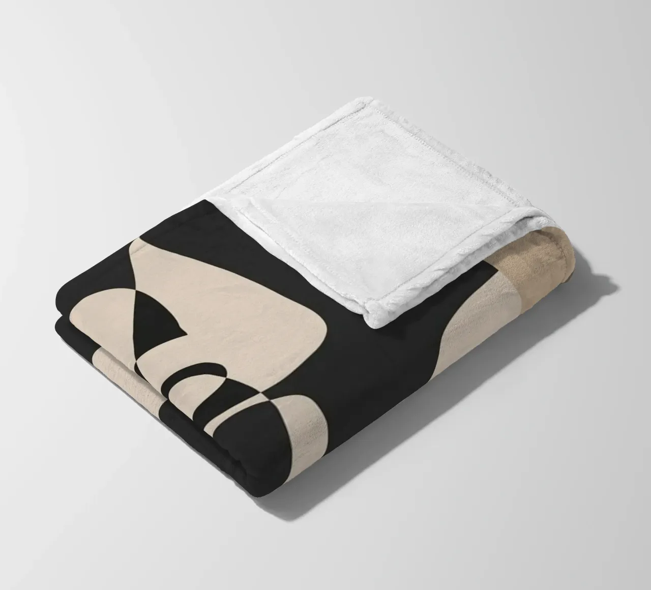 Modern Abstract Minimal Art 1 plaid polaire de Nadjaa