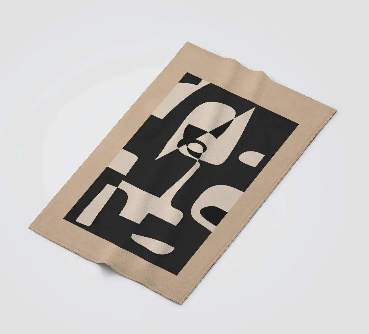 Modern Abstract Minimal Art 1 plaid polaire de Nadjaa