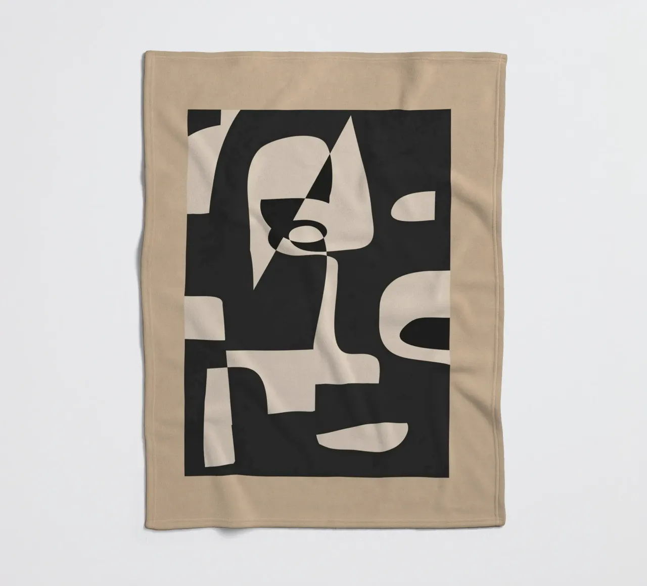 Modern Abstract Minimal Art 1 plaid polaire de Nadjaa