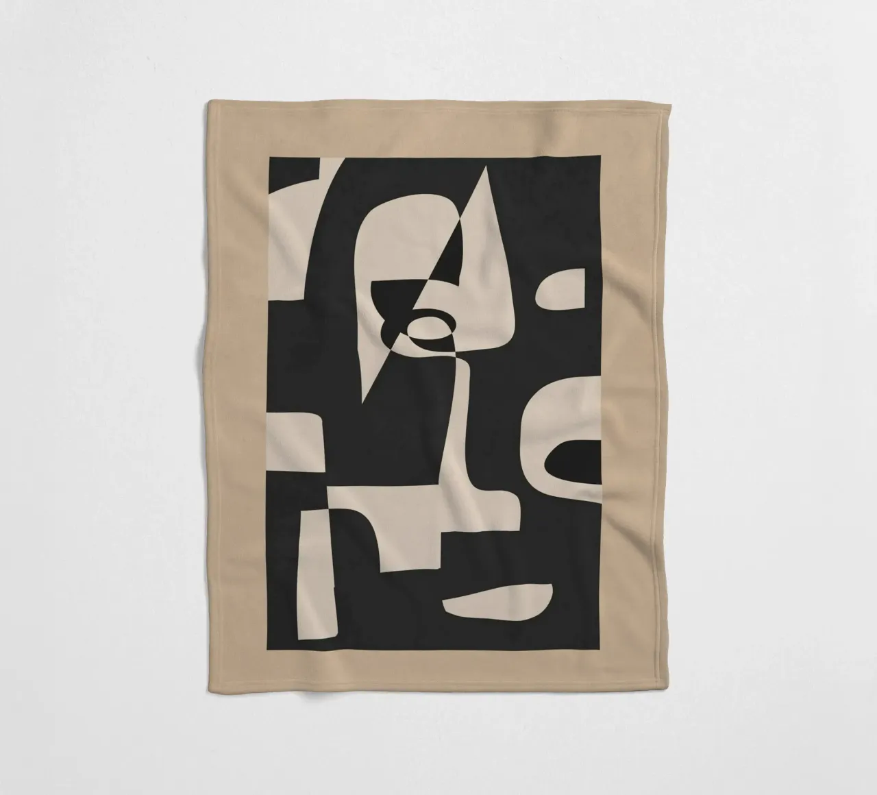 Modern Abstract Minimal Art 1 plaid polaire de Nadjaa