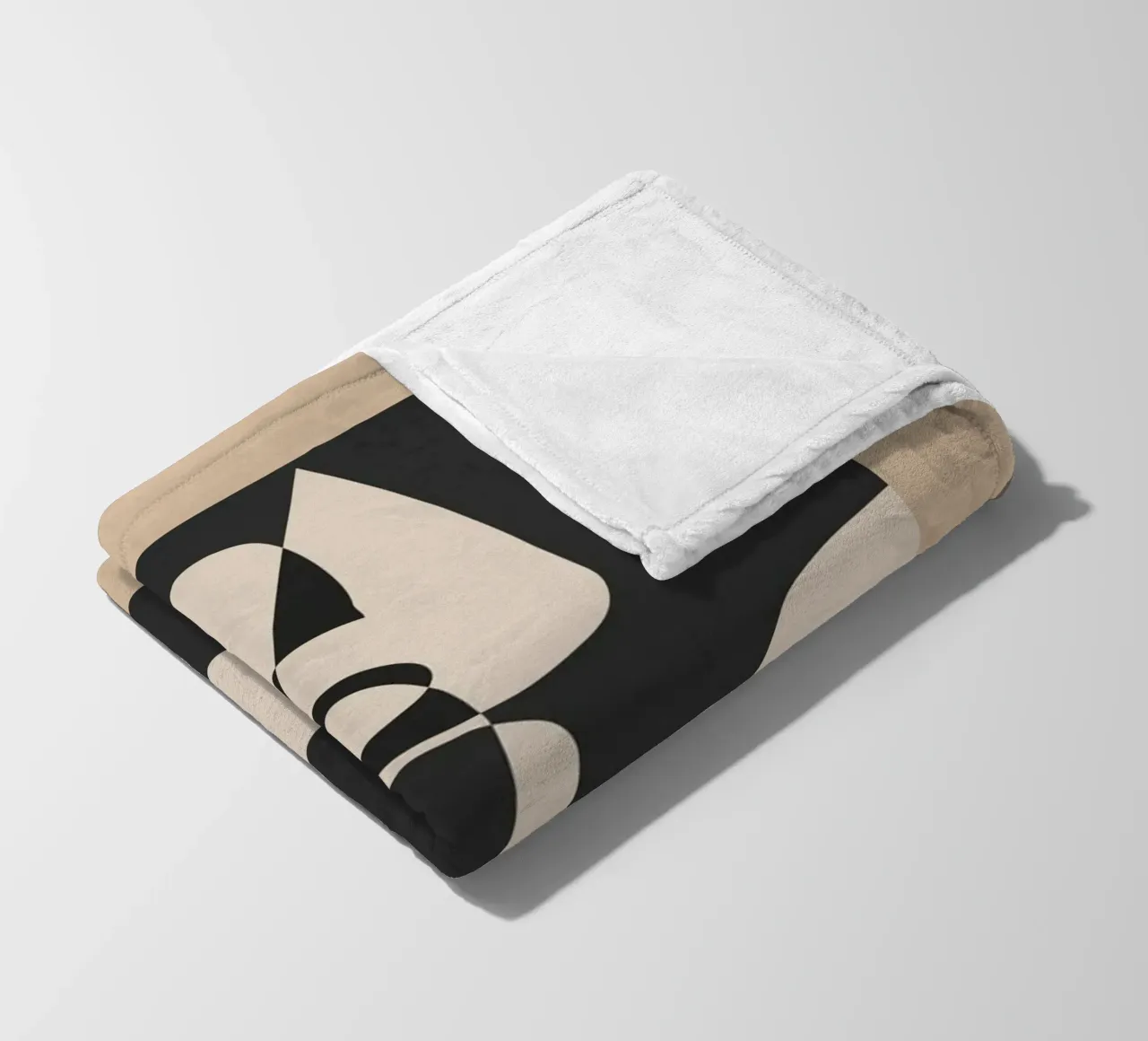 Modern Abstract Minimal Art 1 plaid polaire de Nadjaa