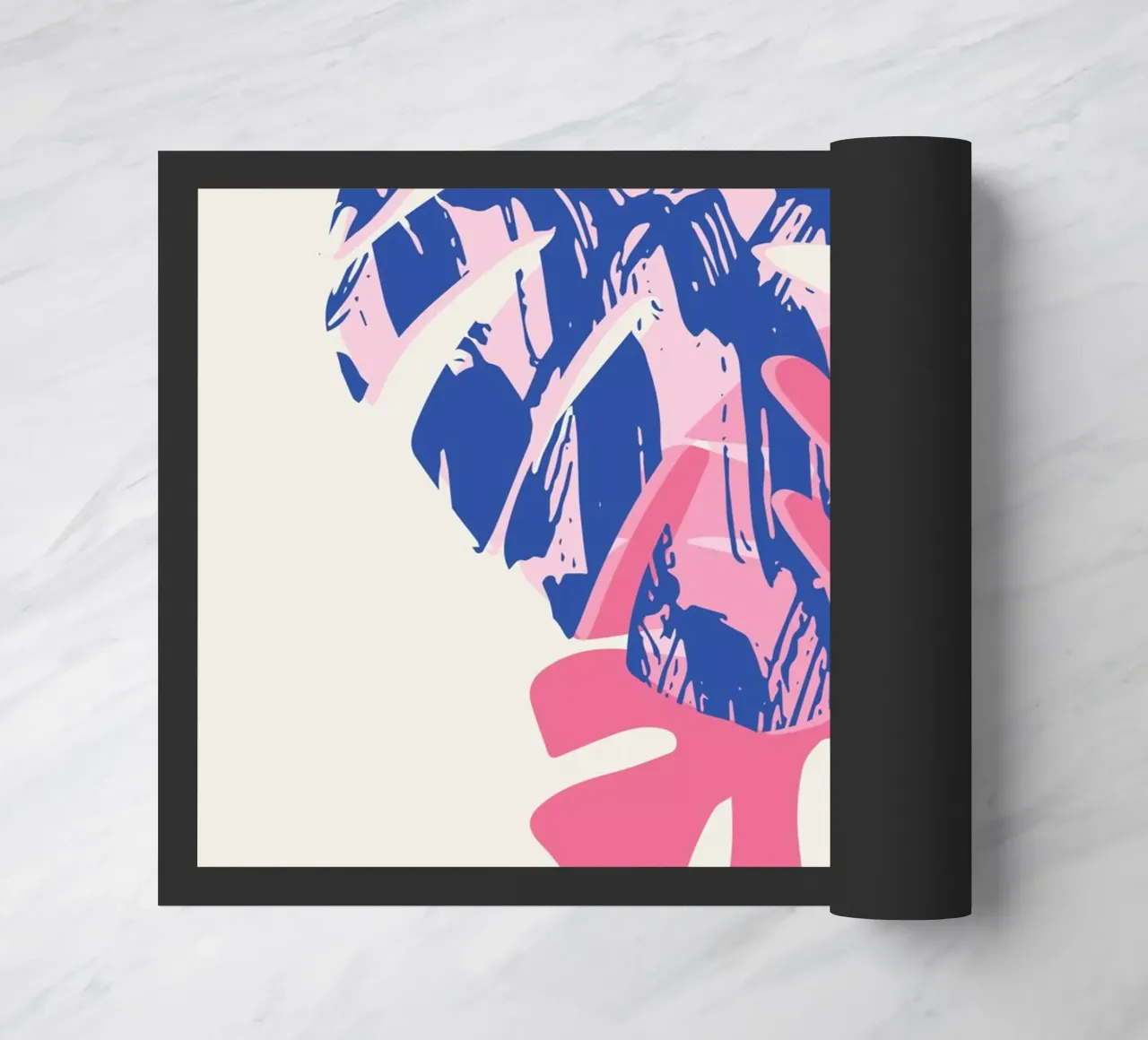 Monstera Leaf doormat by Kim Hubball Studio