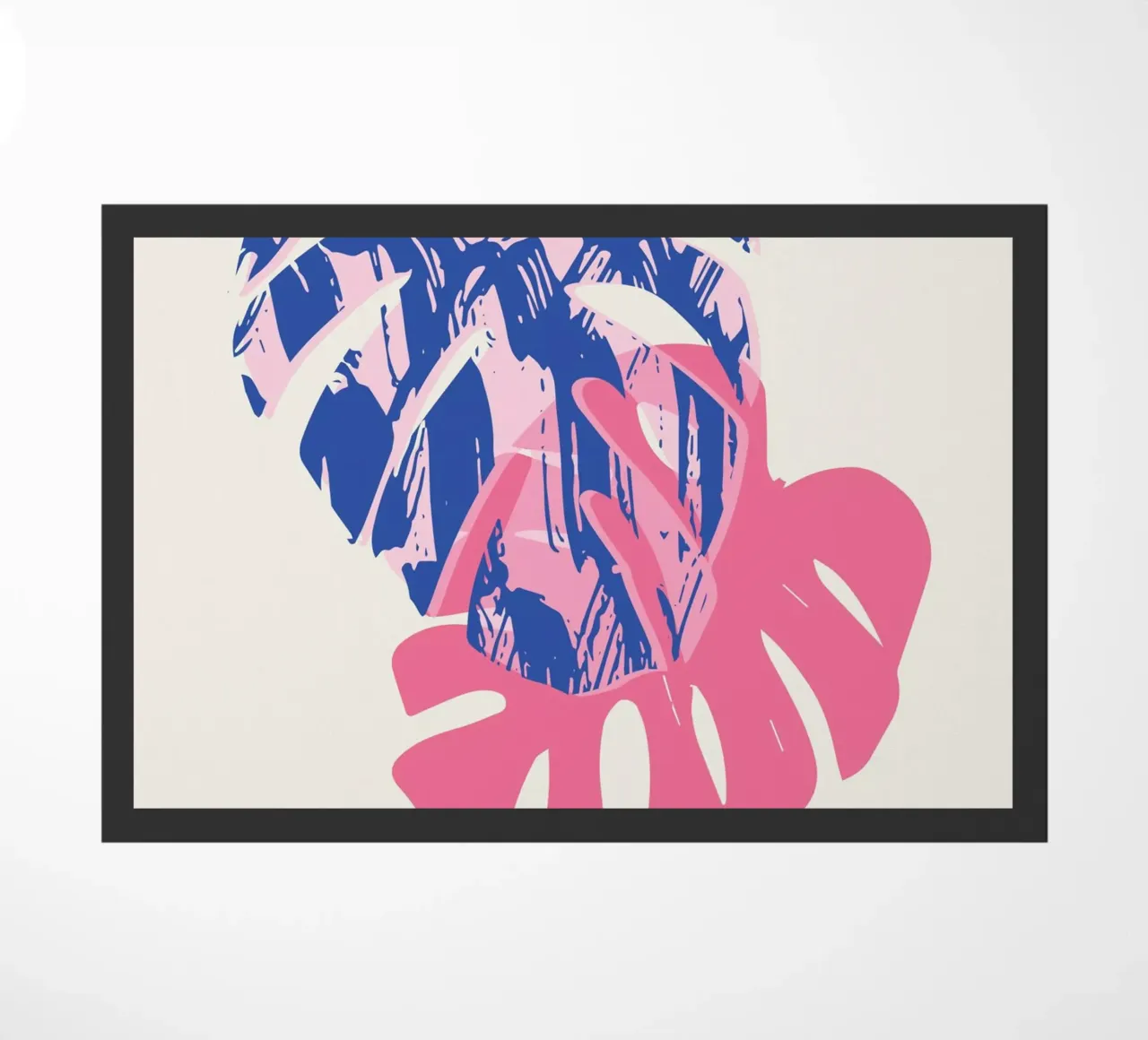 Monstera Leaf doormat by Kim Hubball Studio