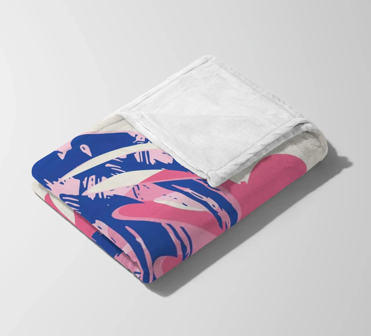 Monstera-Blatt Fleecedecke von Kim Hubball Studio