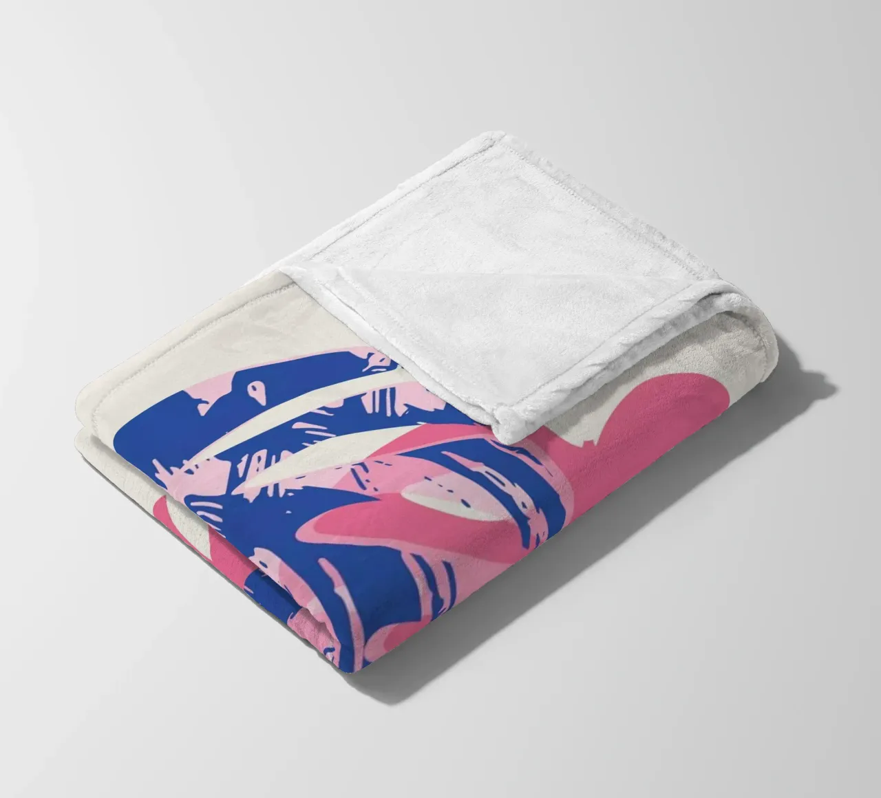 Monstera-Blatt Fleecedecke von Kim Hubball Studio