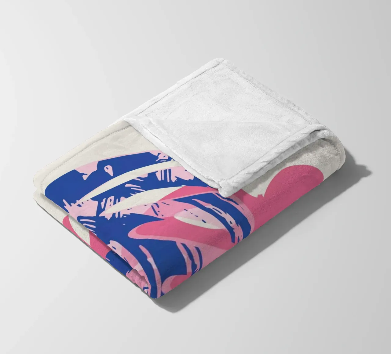 Monstera-Blatt Fleecedecke von Kim Hubball Studio