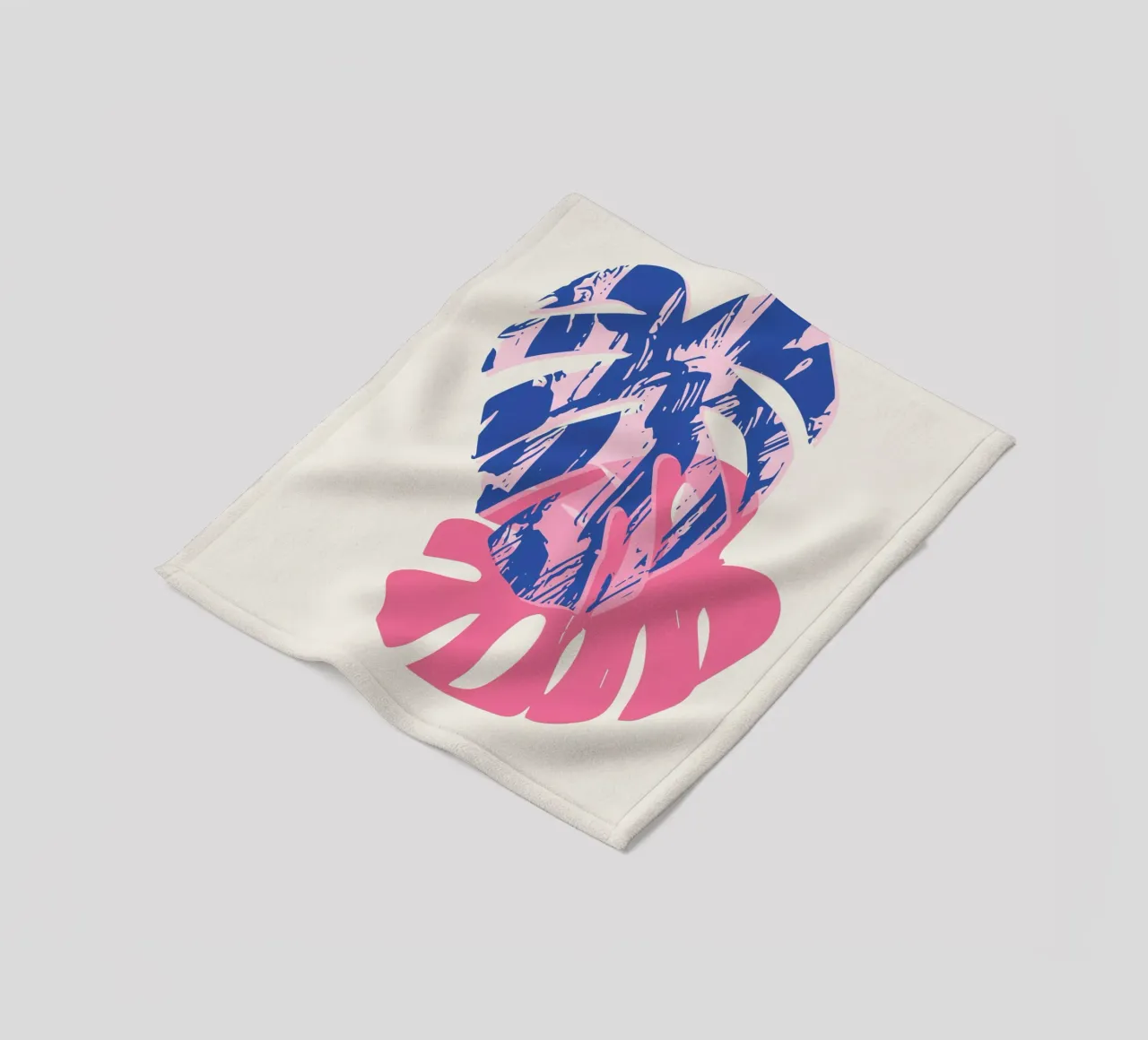 Monstera-Blatt Fleecedecke von Kim Hubball Studio