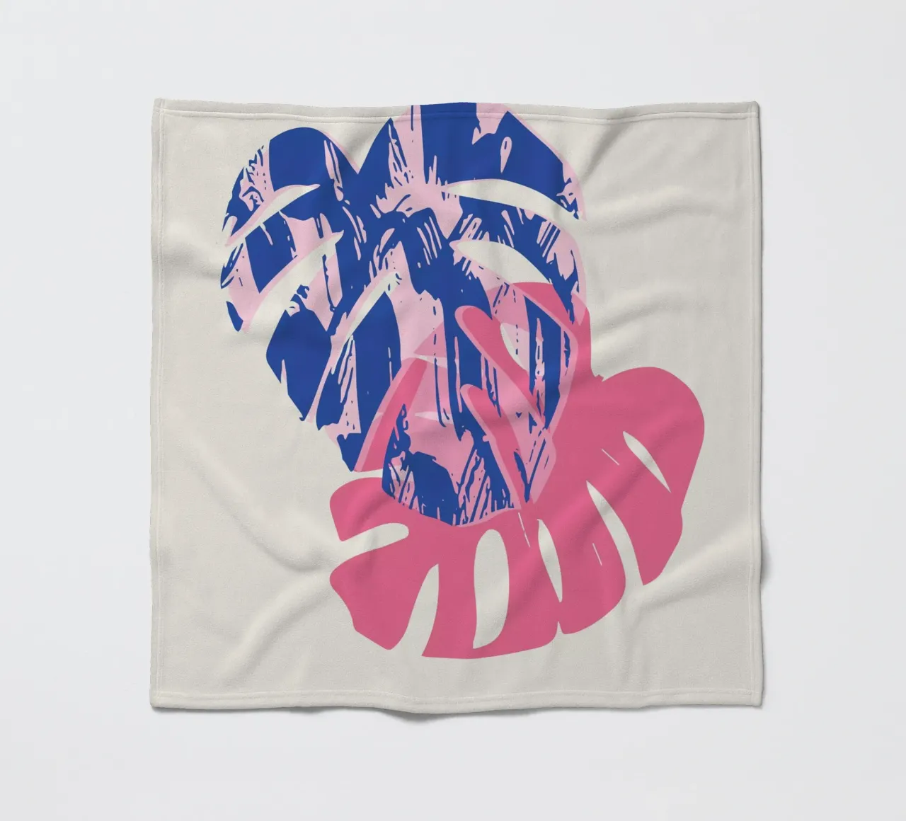 Monstera-Blatt Fleecedecke von Kim Hubball Studio