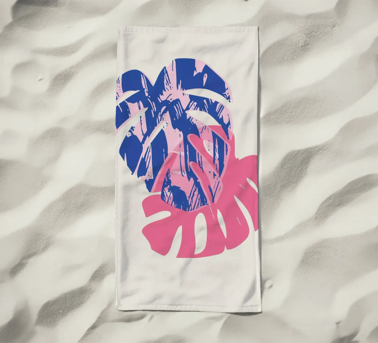 Monstera Leaf telo mare da Kim Hubball Studio