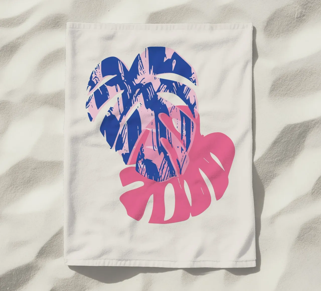 Monstera Leaf telo mare da Kim Hubball Studio