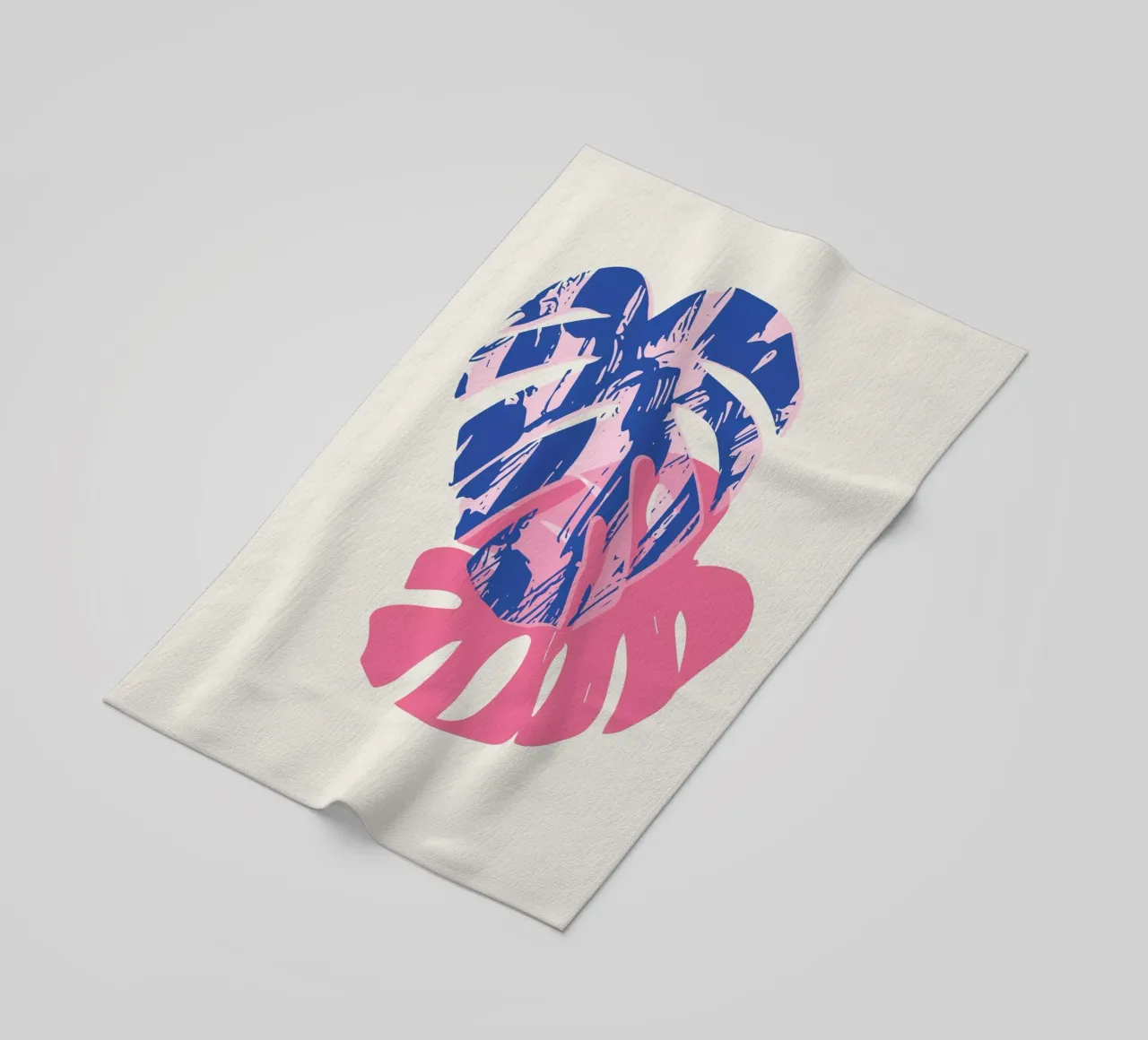 Monstera Leaf telo mare da Kim Hubball Studio