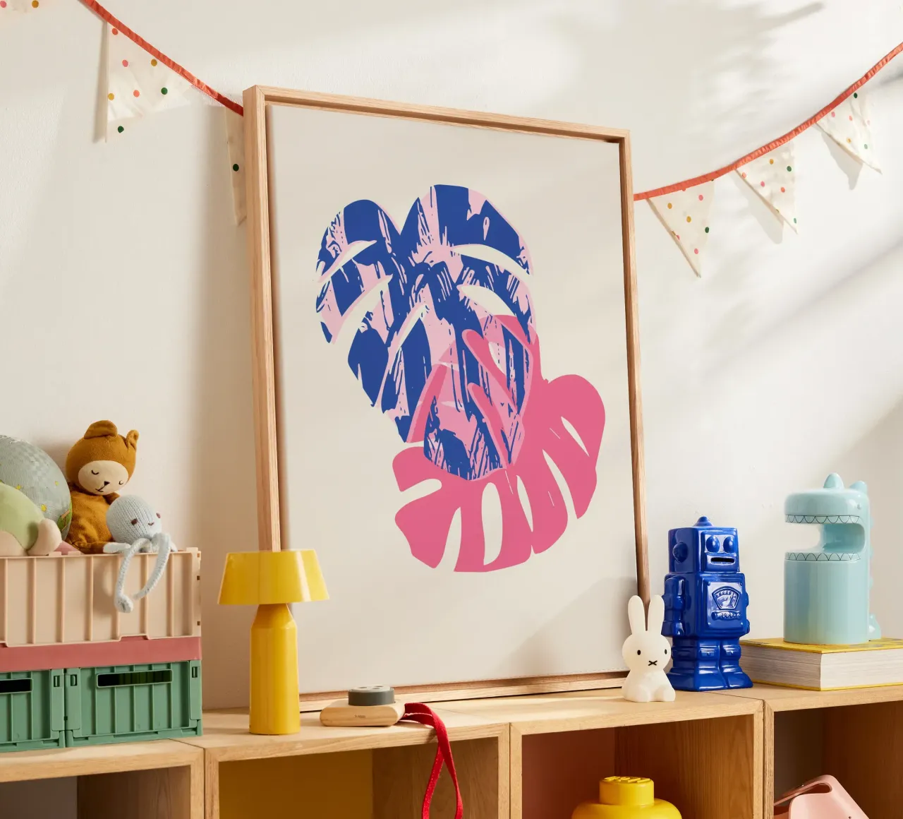 Monstera Leaf tela da Kim Hubball Studio