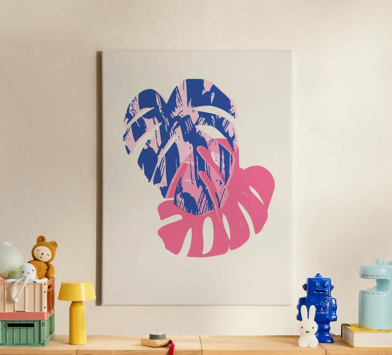 Monstera Leaf tela da Kim Hubball Studio