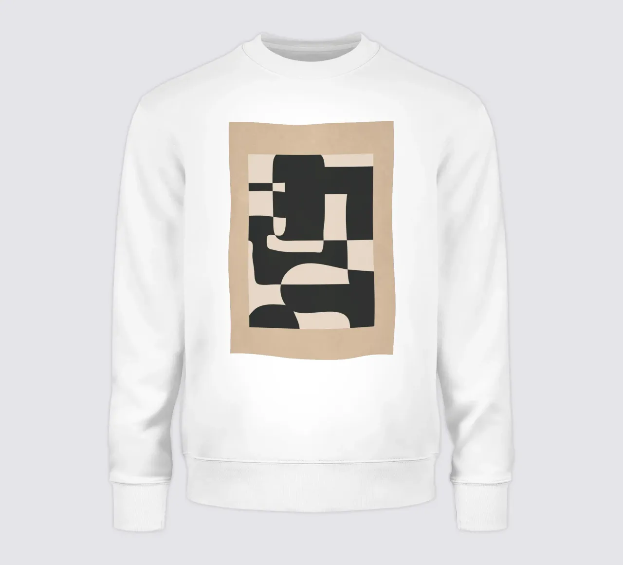 Modern Abstract Minimal Art 3 sweatshirt van Nadjaa
