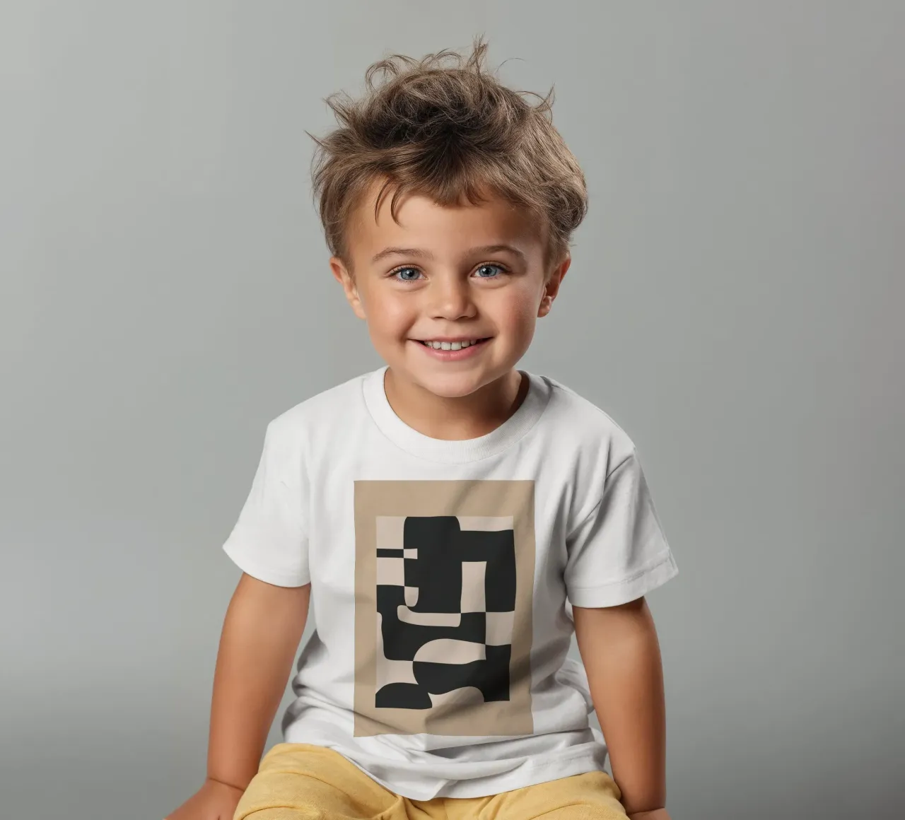 Modern Abstract Minimal Art 3 t-shirt bambini da Nadjaa