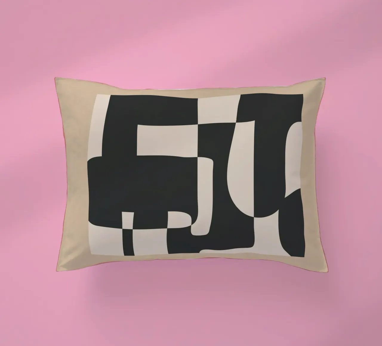 Modern Abstract Minimal Art 3 cuscino da Nadjaa