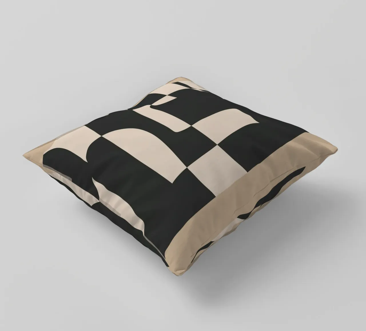 Modern Abstract Minimal Art 3 cuscino da Nadjaa