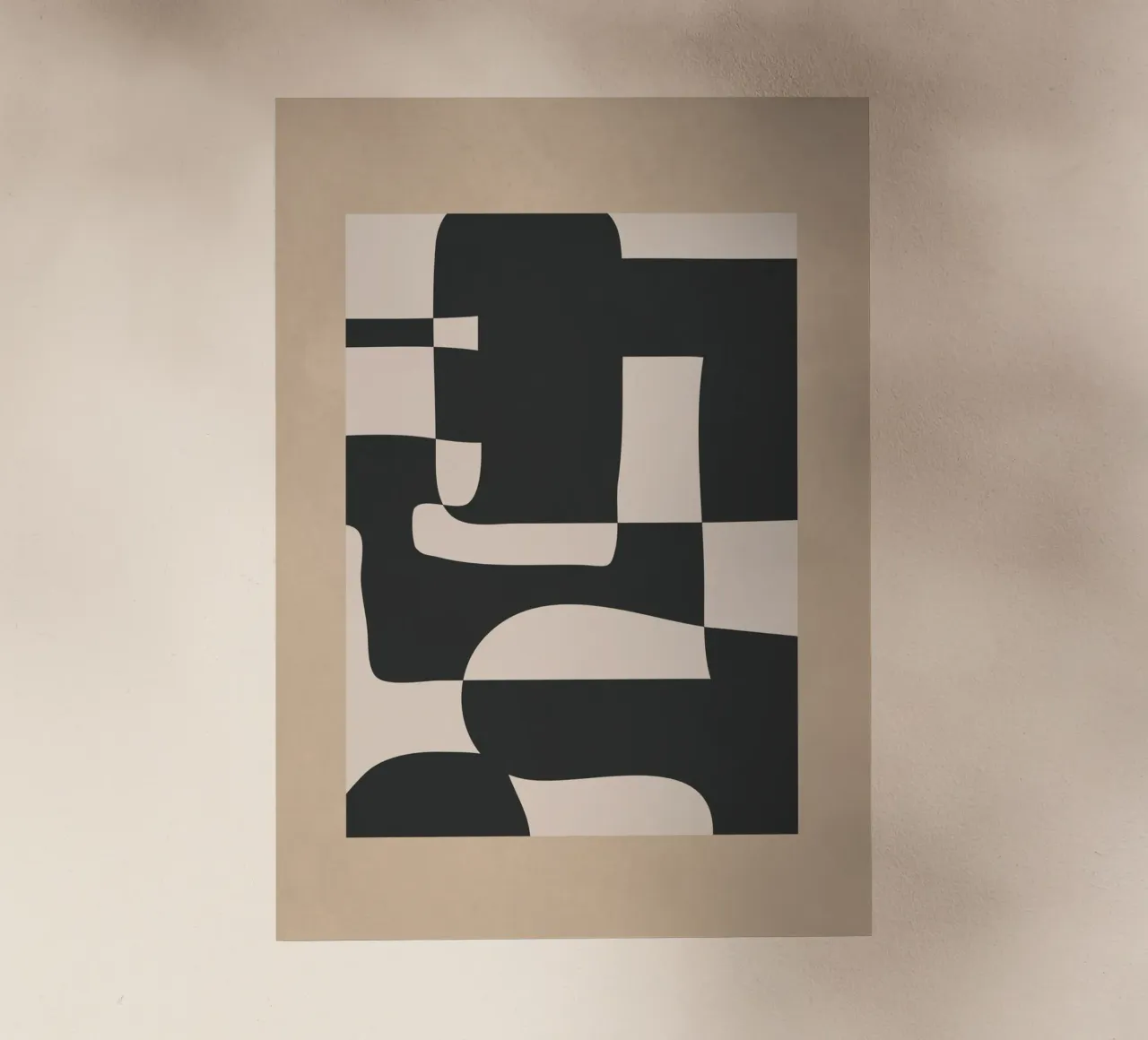 Modern Abstract Minimal Art 3 lámina retroiluminada de Nadjaa