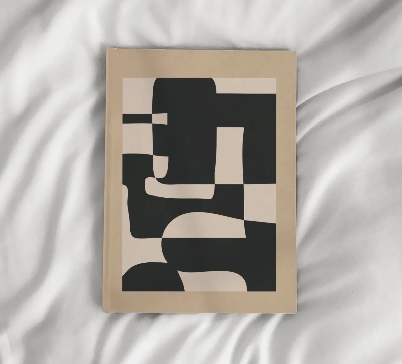 Modern Abstract Minimal Art 3 notebook by Nadjaa