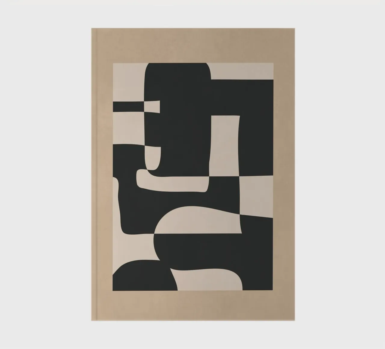 Modern Abstract Minimal Art 3 notebook by Nadjaa