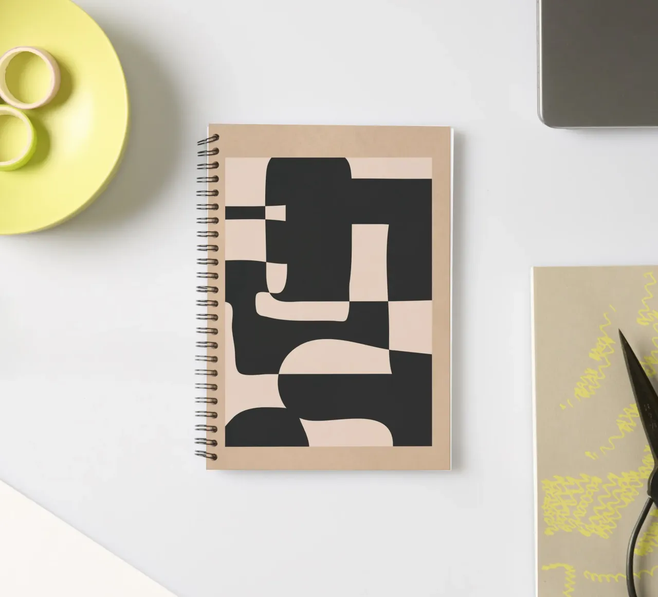 Modern Abstract Minimal Art 3 diario ad anelli da Nadjaa