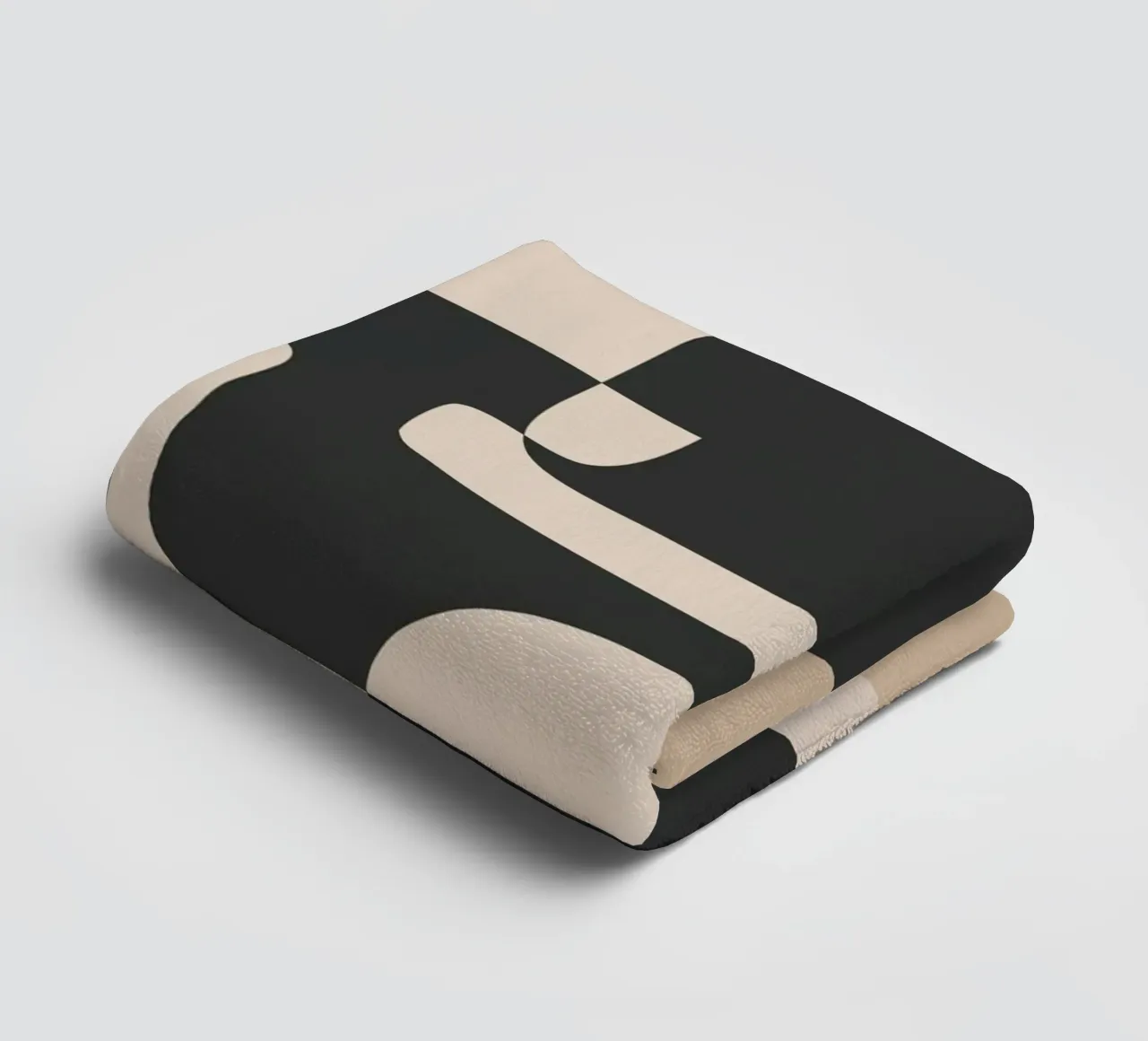 Modern Abstract Minimal Art 3 badhanddoek van Nadjaa