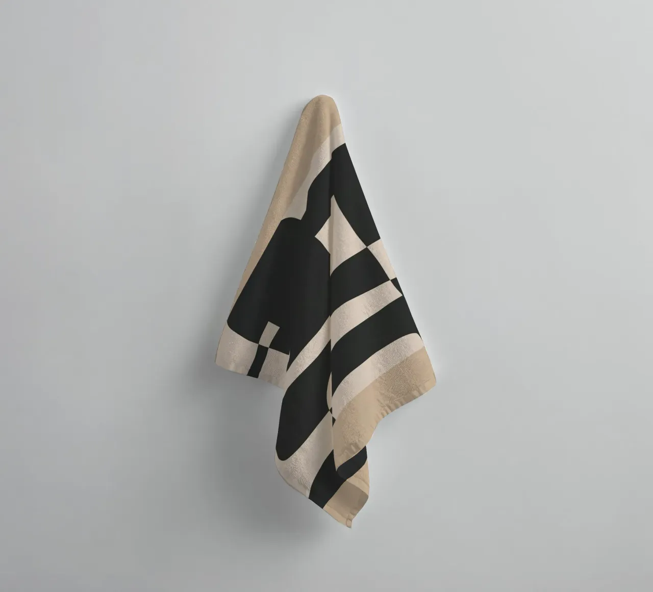 Modern Abstract Minimal Art 3 badhanddoek van Nadjaa