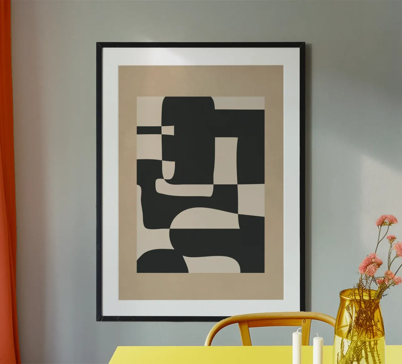 Modern Abstract Minimal Art 3 carta hahnemühle da Nadjaa