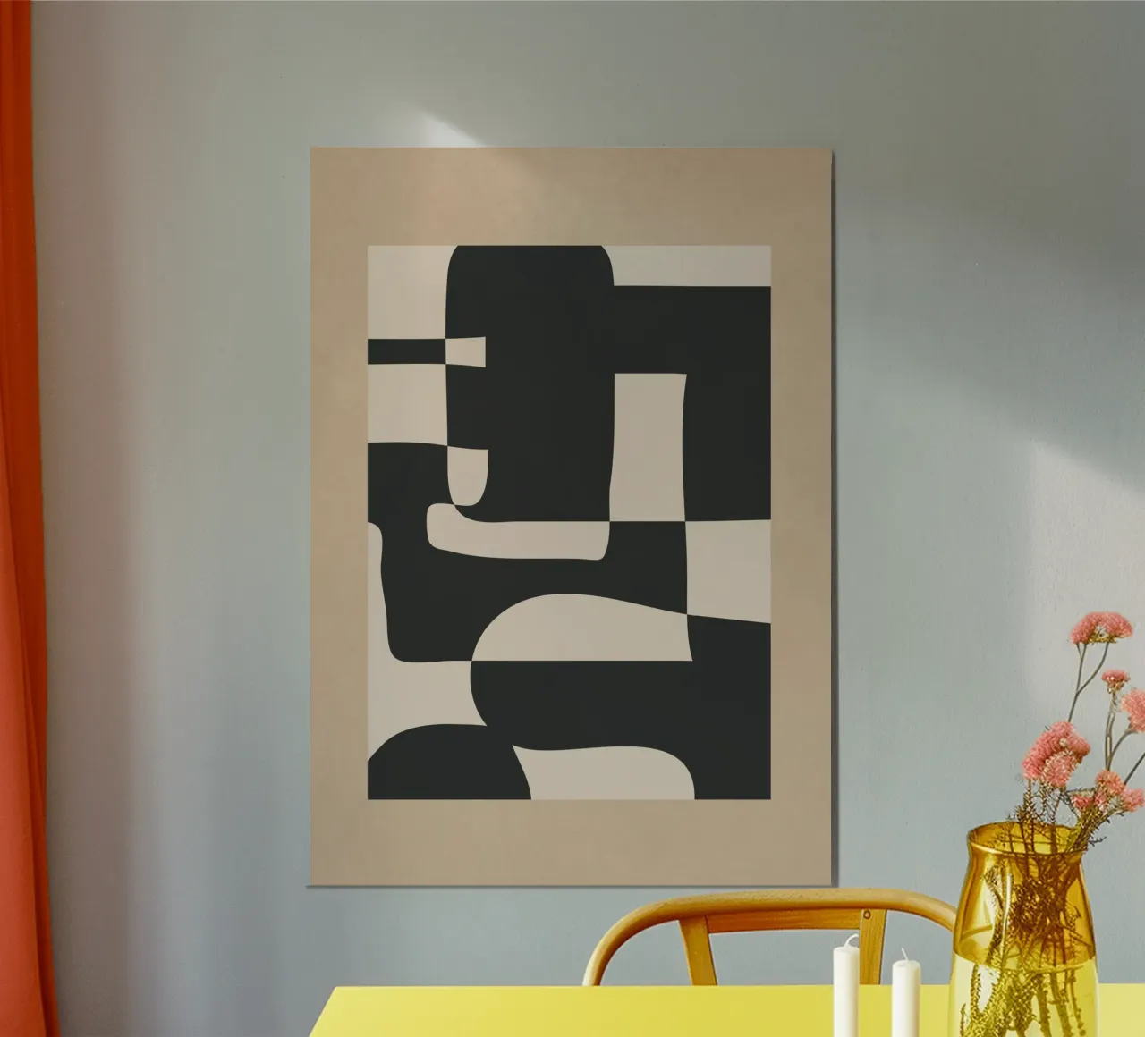 Modern Abstract Minimal Art 3 carta hahnemühle da Nadjaa