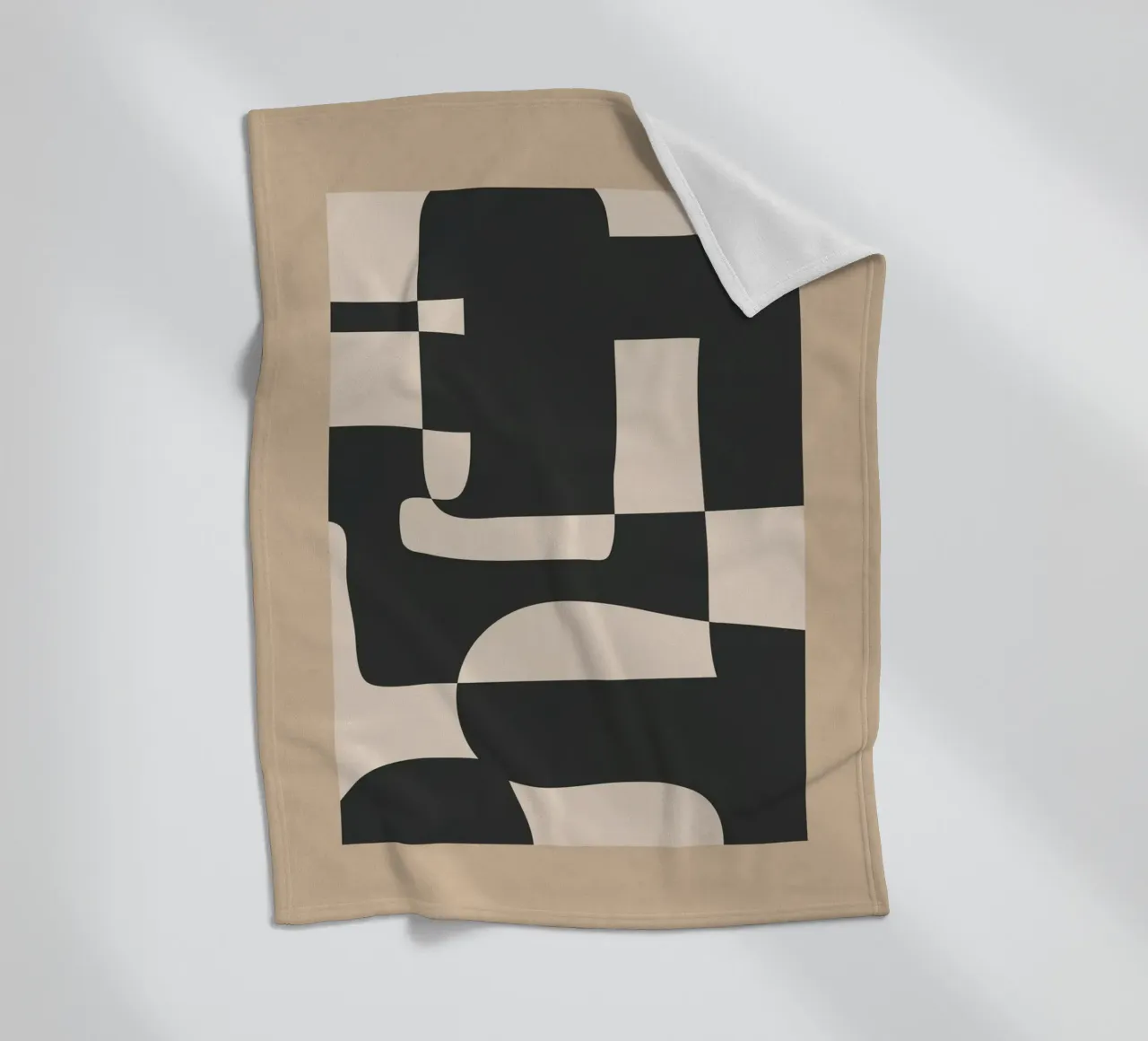 Modern Abstract Minimal Art 3 coperta in pile da Nadjaa