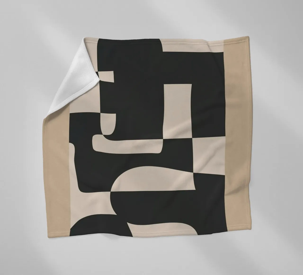 Modern Abstract Minimal Art 3 coperta in pile da Nadjaa