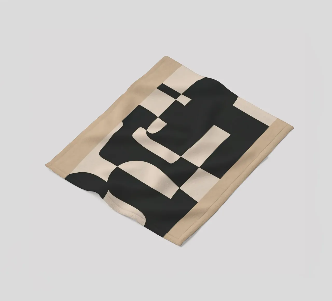 Modern Abstract Minimal Art 3 coperta in pile da Nadjaa