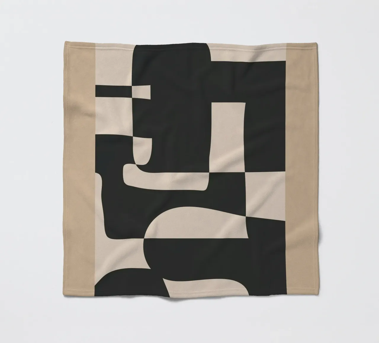 Modern Abstract Minimal Art 3 coperta in pile da Nadjaa