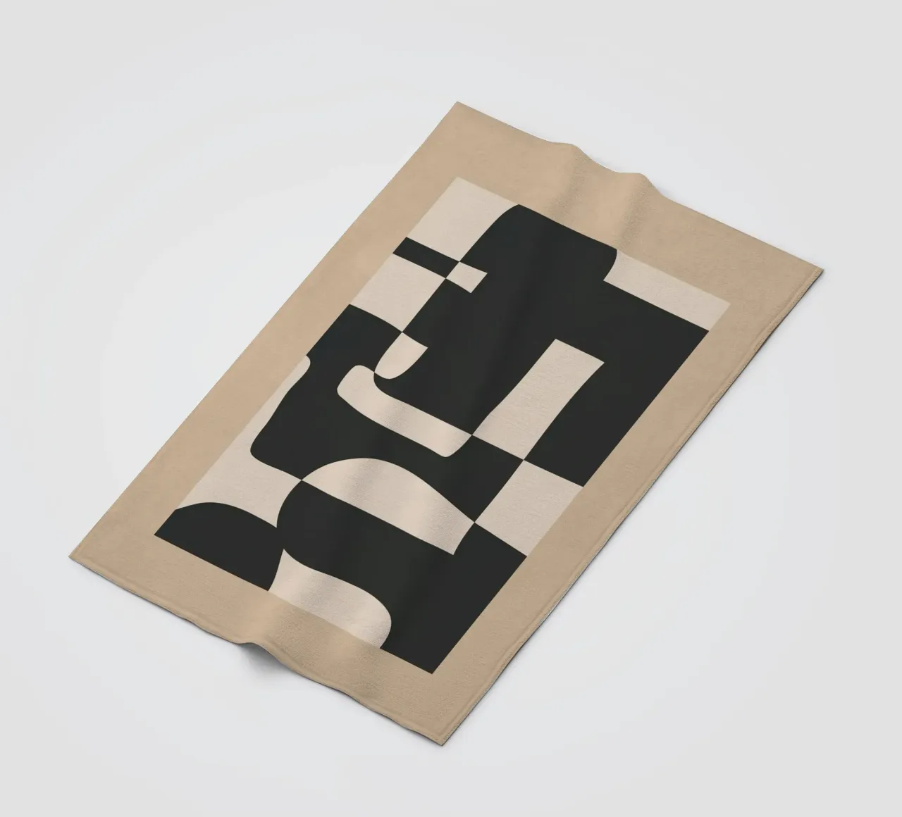 Modern Abstract Minimal Art 3 coperta in pile da Nadjaa