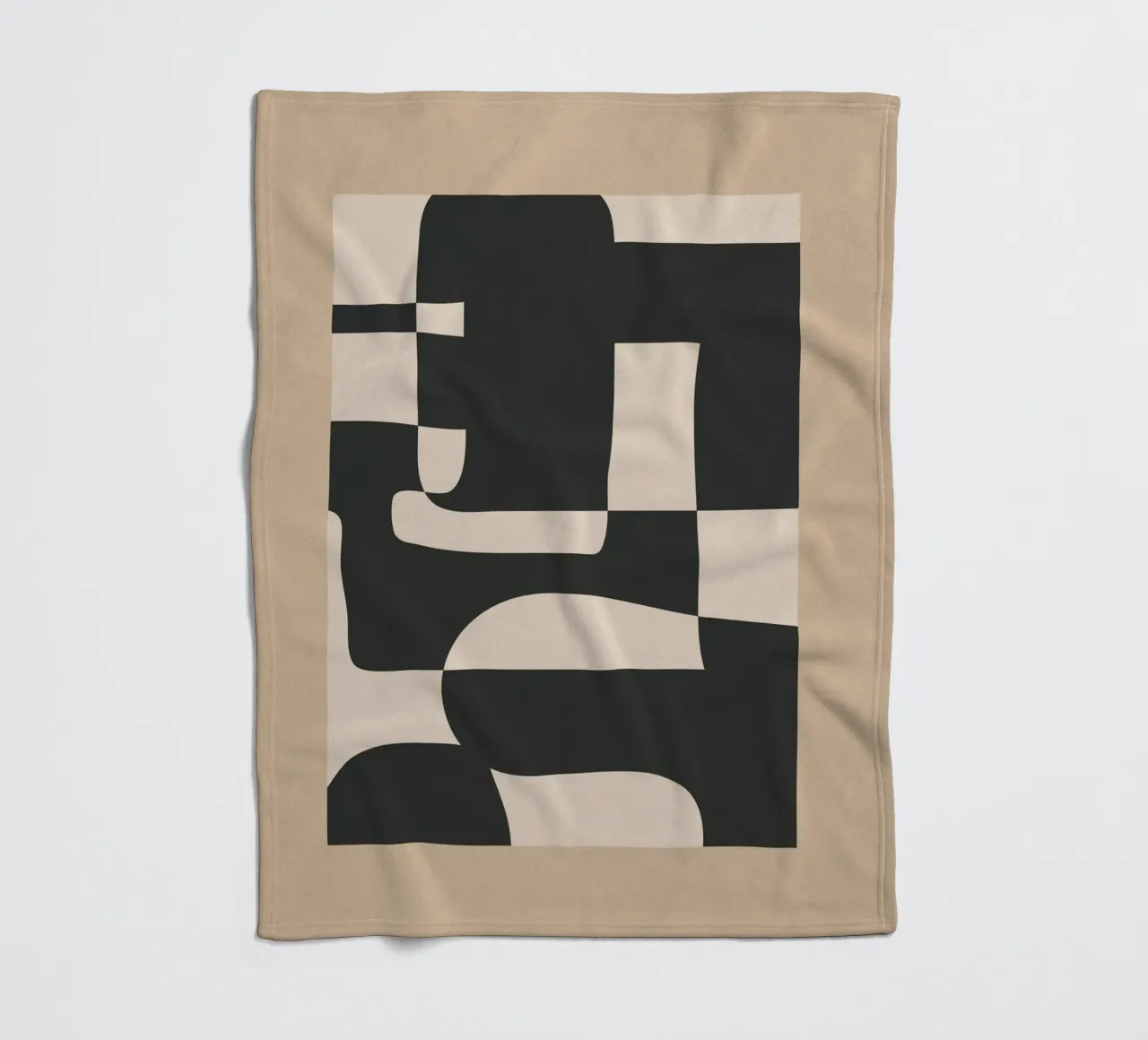 Modern Abstract Minimal Art 3 coperta in pile da Nadjaa