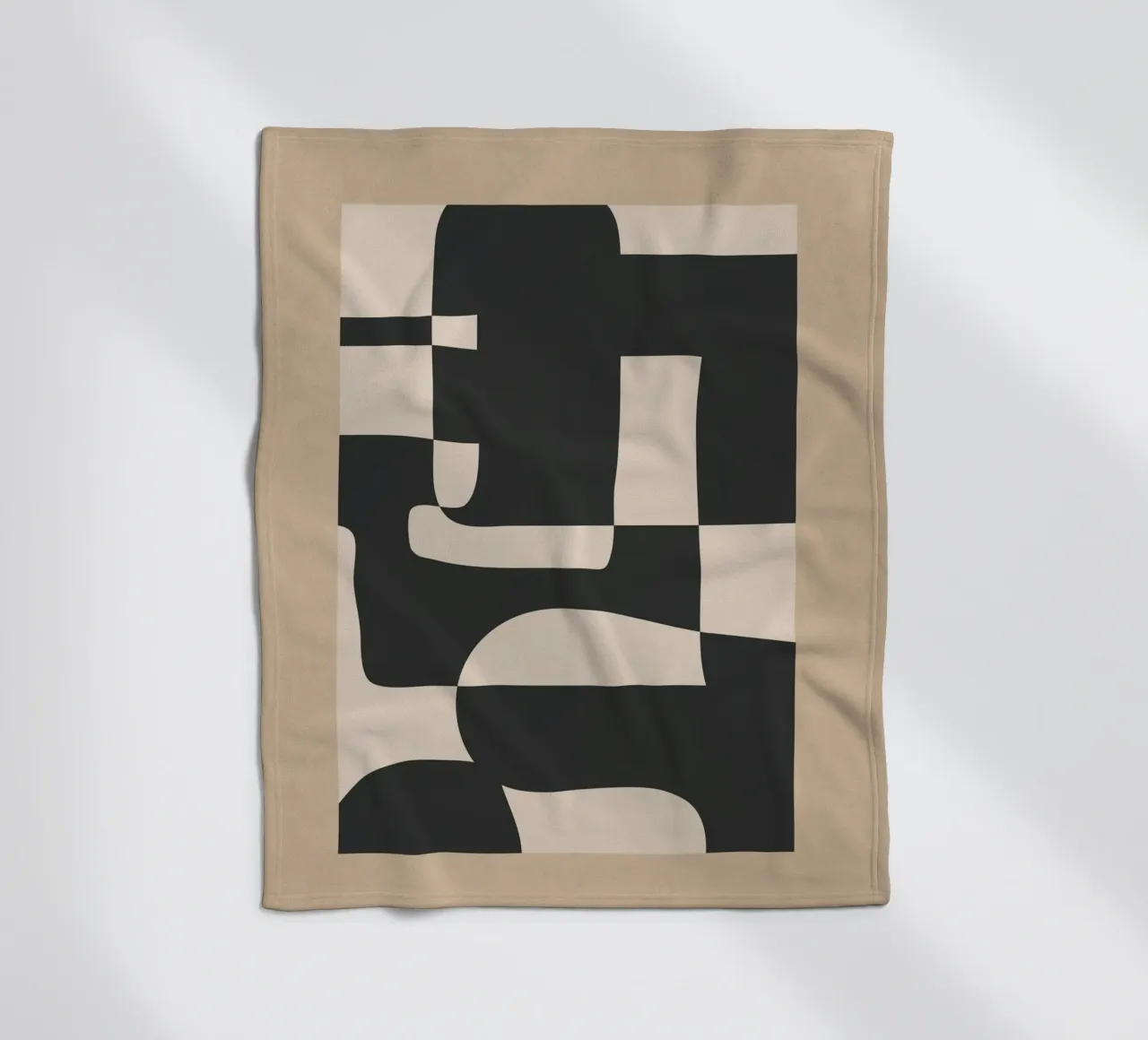 Modern Abstract Minimal Art 3 coperta in pile da Nadjaa