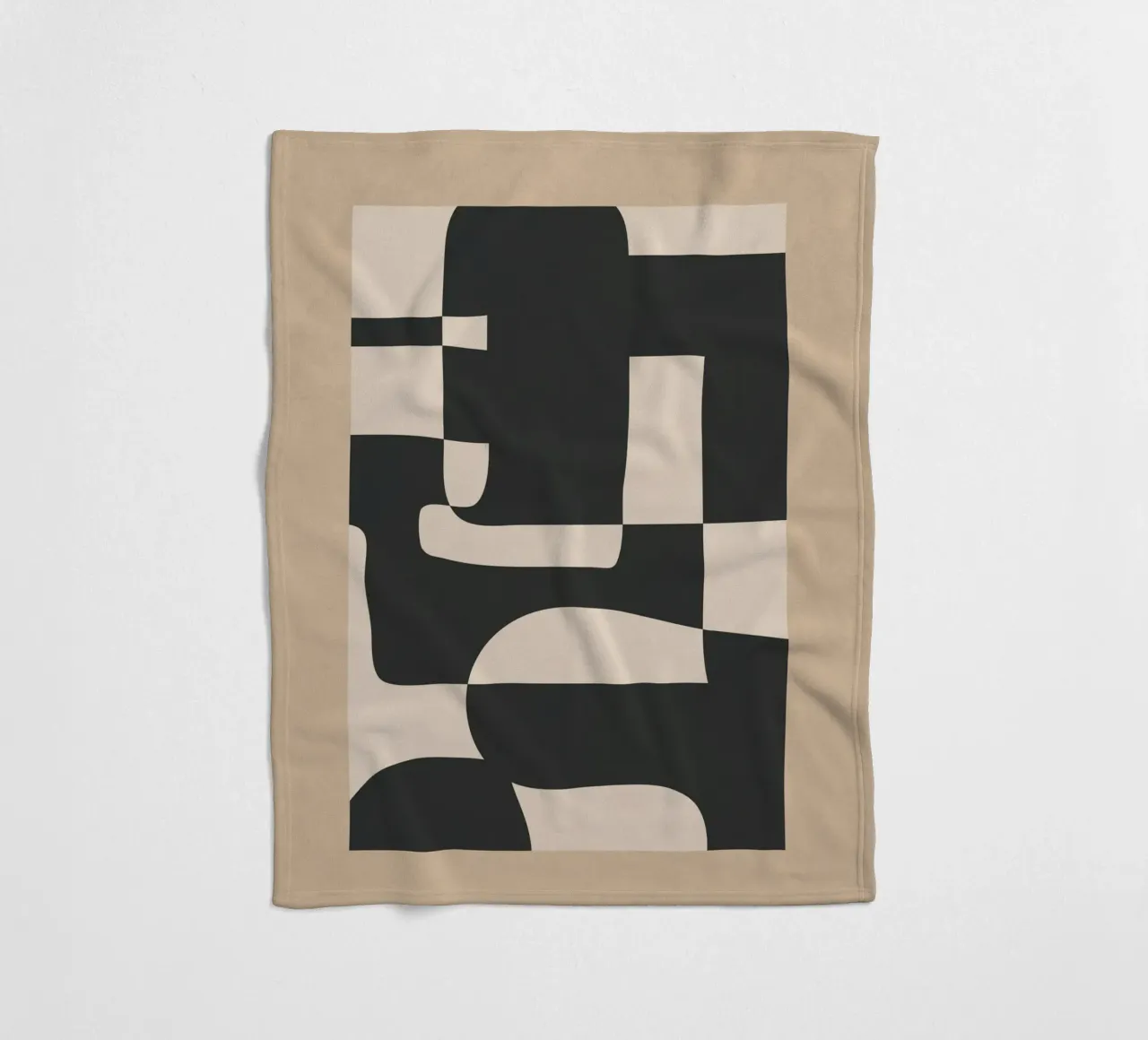 Modern Abstract Minimal Art 3 coperta in pile da Nadjaa