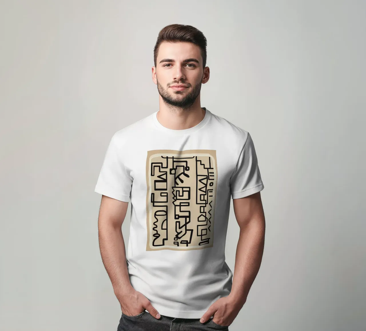 Abstract Line Movement 3 t-shirt da Nadjaa