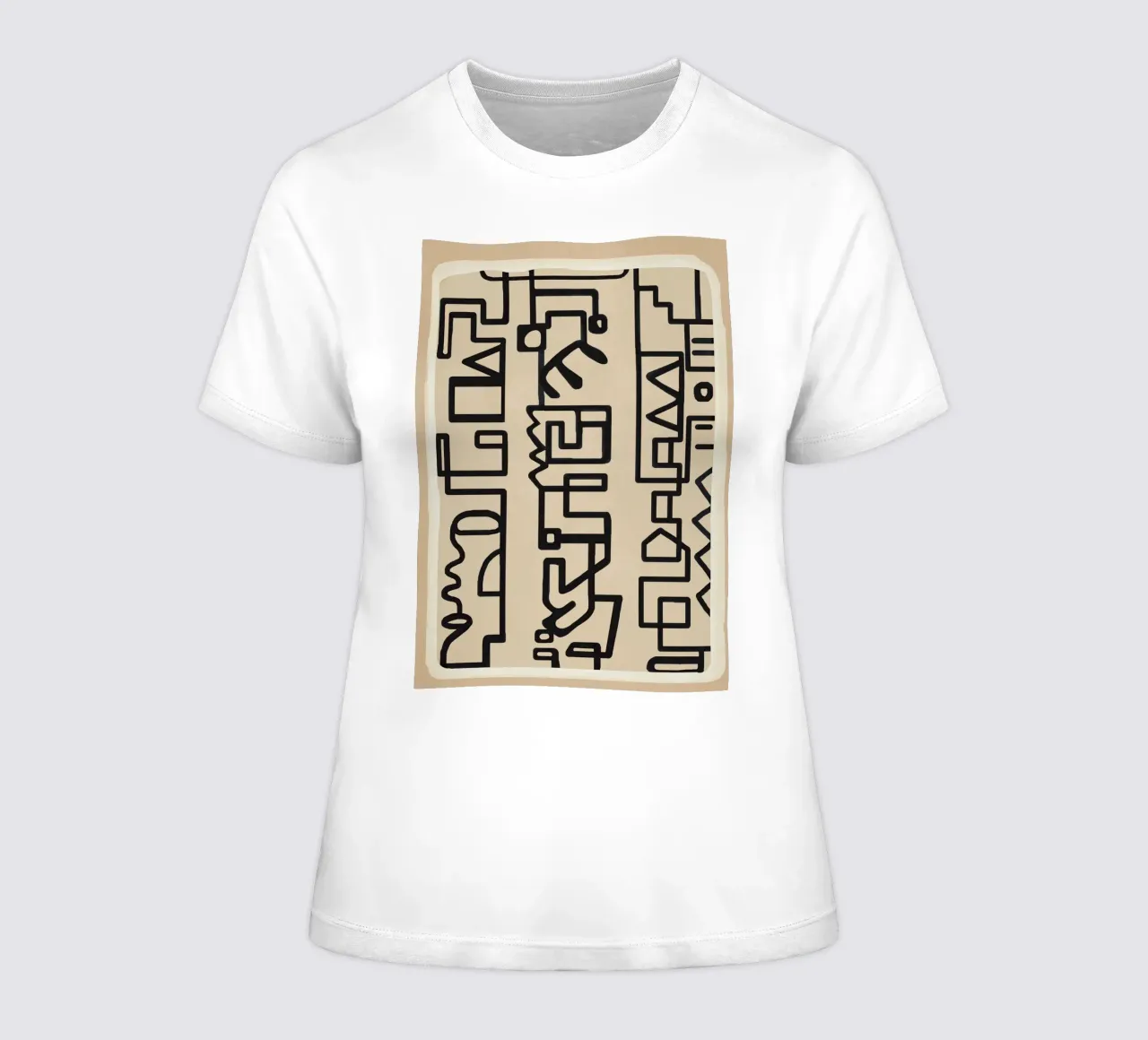 Abstract Line Movement 3 t-shirt da donna da Nadjaa