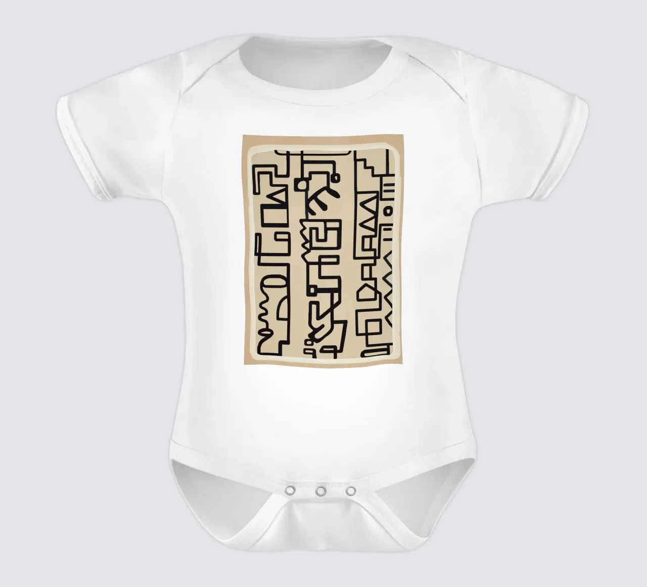 Abstract Line Movement 3 Kurzarm Babybody von Nadjaa