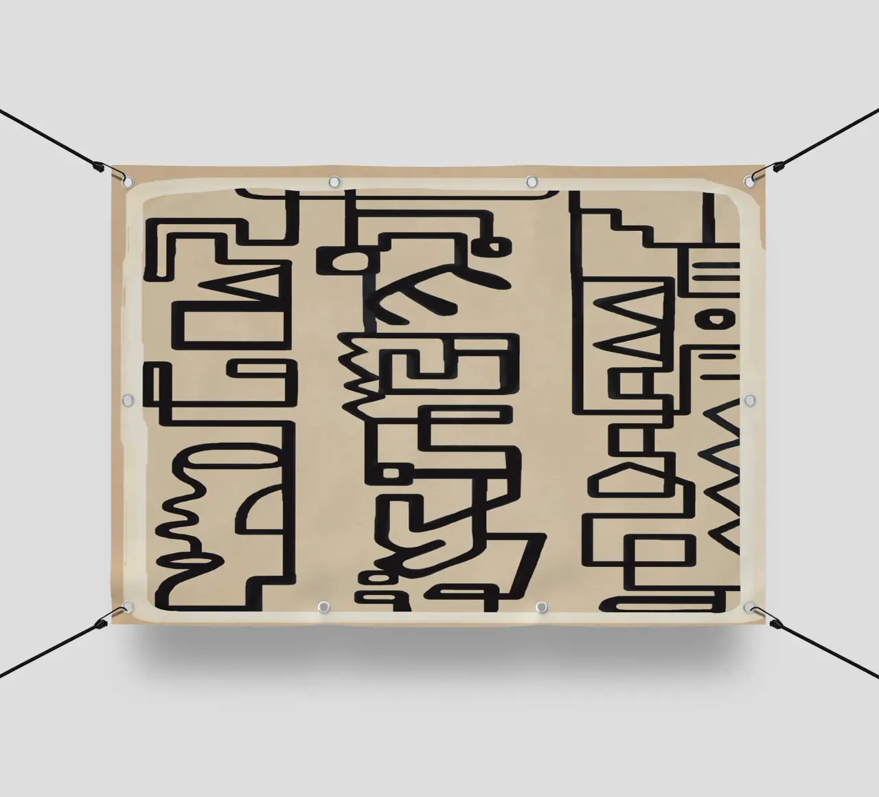 Abstract Line Movement 3 telo in pvc da Nadjaa